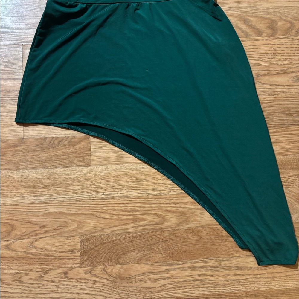 Balera Green Asymmetrical A-Line Dance Costume